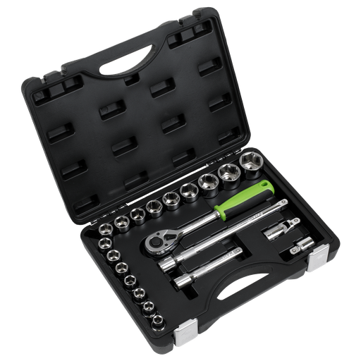 [S01237] Sealey Siegen Socket Set 1/2"Sq Drive 21pc