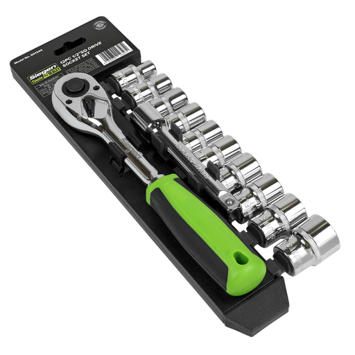 [S01244] Sealey Siegen Socket Set 1/2"Sq Drive 12pc