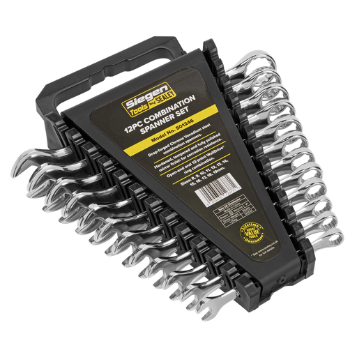 [S01246] Siegen Combination Spanner Set 12pc