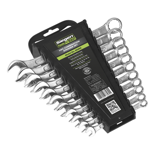 [S0400] Sealey Siegen Combination Spanner Set 11pc