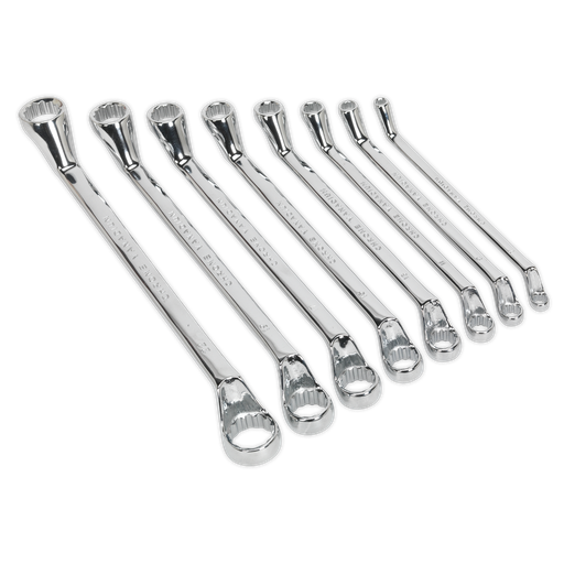 [S0405] Sealey Siegen Deep Offset Ring Spanner Set 8pc