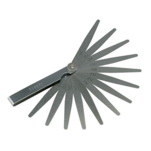 [S0518] Sealey Siegen Imperial Feeler Gauge 13 Blade