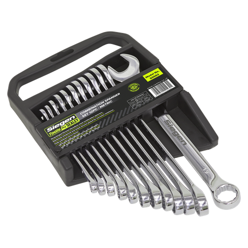 [S0563] Sealey Siegen Combination Spanner Set 12pc