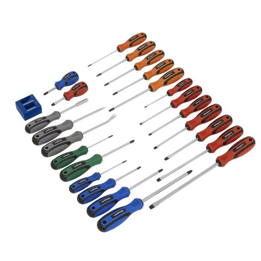 [S0617] Sealey Siegen Soft Grip Screwdriver Set 24pc