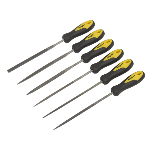 [S0628] Sealey Siegen Needle File Set 100mm 6pc