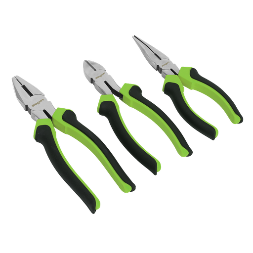 [S0645] Sealey Siegen Comfort Grip Pliers Set 3pc