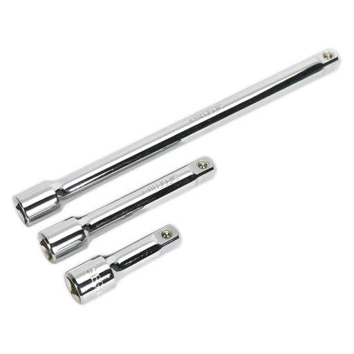 [S0720] Sealey Siegen Extension Bar Set 1/2"Sq Drive 3pc