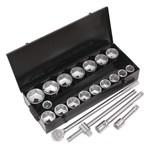 [S0768] Sealey Siegen Socket Set 1"Sq Drive 21pc