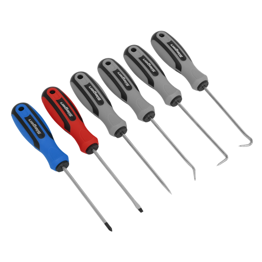 [S0774] Sealey Siegen Mini Pick & Screwdriver Set 6pc