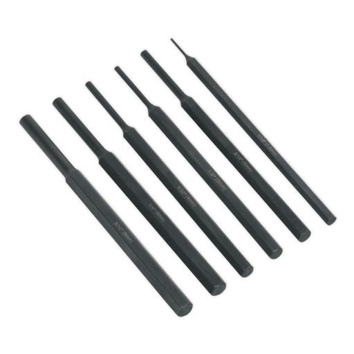 [S0800] Sealey Siegen Parallel Pin Punch Set 6pc