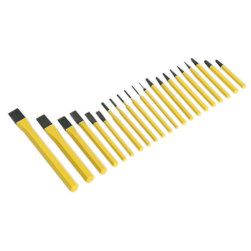 [S0805] Sealey Siegen Punch & Chisel Set 21pc