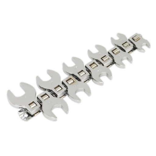 [S0866] Sealey Siegen Crow's Foot Open-End Spanner Set 3/8"Sq Drive 10pc