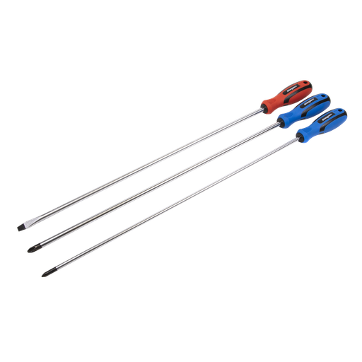 [S0895] Sealey Siegen Extra-Long Screwdriver Set 3pc