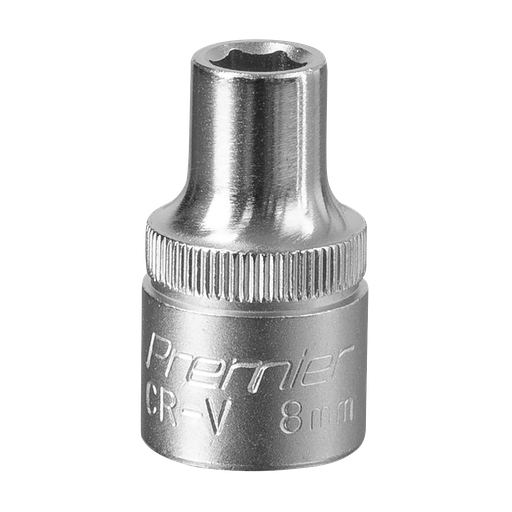 [S1208] Sealey Premier Socket 1/2"Sq Drive 8mm
