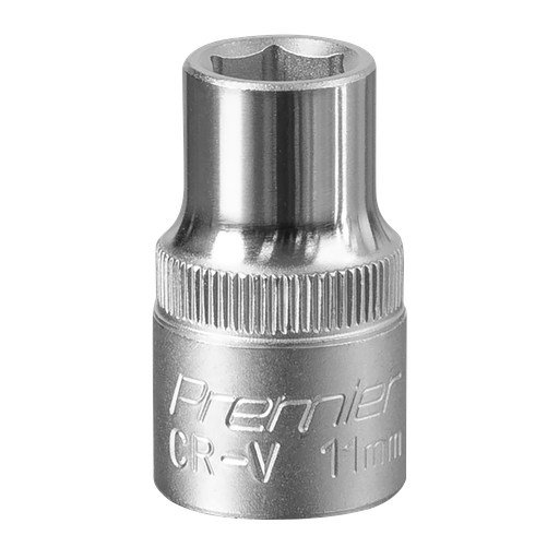 [S1211] Sealey Premier Socket 1/2"Sq Drive 11mm