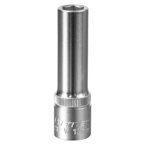 [S1212D] Sealey Premier Deep Socket 1/2"Sq Drive 12mm