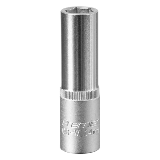 [S1214D] Sealey Premier Deep Socket 1/2"Sq Drive 14mm