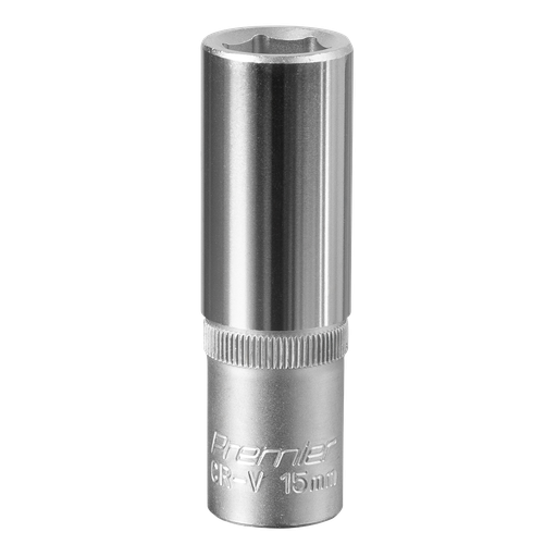 [S1215D] Sealey Premier Deep Socket 1/2"Sq Drive 15mm