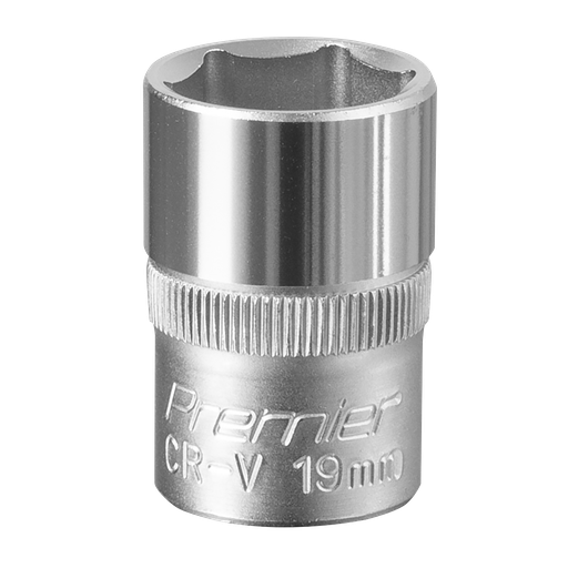 [S1219] Sealey Premier Socket 1/2"Sq Drive 19mm