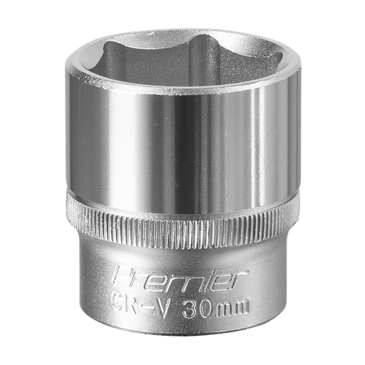[S1230] Sealey Premier Socket 1/2"Sq Drive 30mm