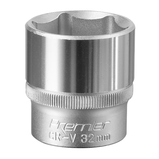 [S1232] Sealey Premier Socket 1/2"Sq Drive 32mm