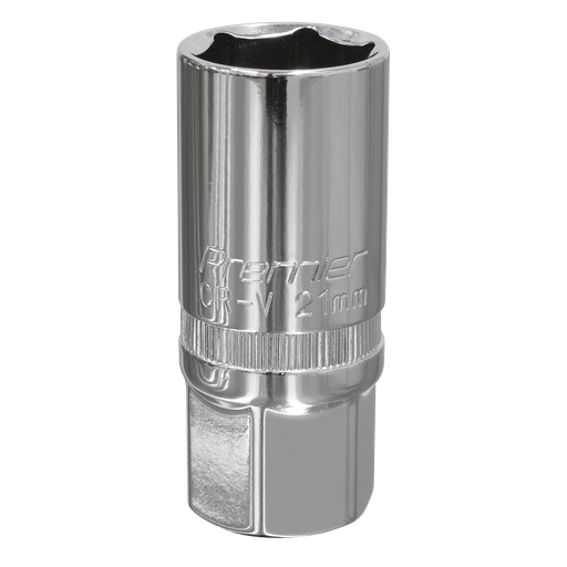 [S12SP14] Sealey Premier Spark Plug Socket 1/2"Sq Drive 21mm
