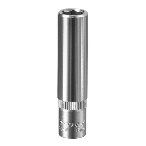 [S1408D] Sealey Premier Deep Socket 1/4"Sq Drive 8mm