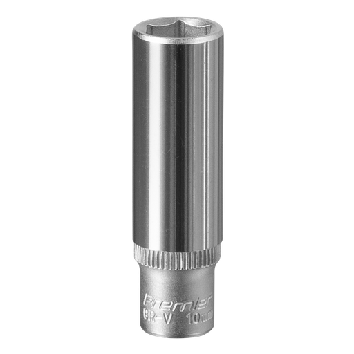 [S1410D] Sealey Premier Deep Socket 1/4"Sq Drive 10mm