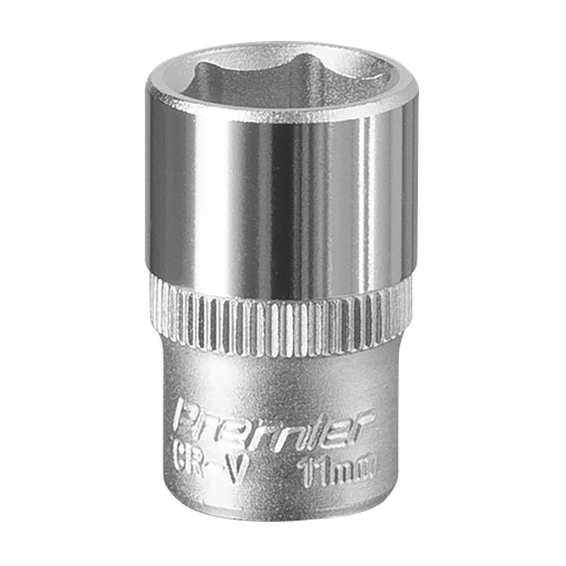 [S1411] Sealey Premier Socket 1/4"Sq Drive 11mm