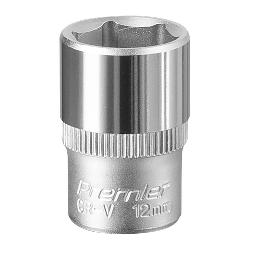 [S1412] Sealey Premier Socket 1/4"Sq Drive 12mm