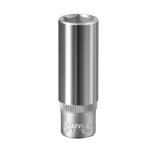 [S1412D] Sealey Premier Deep Socket 1/4"Sq Drive 12mm