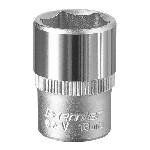 [S1413] Sealey Premier Socket 1/4"Sq Drive 13mm