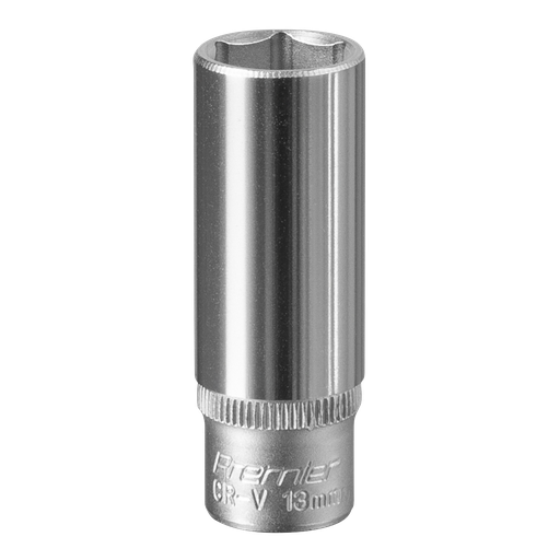 [S1413D] Sealey Premier Deep Socket 1/4"Sq Drive 13mm