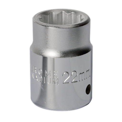 [S34/22] Sealey Premier Socket 3/4"Sq Drive 22mm