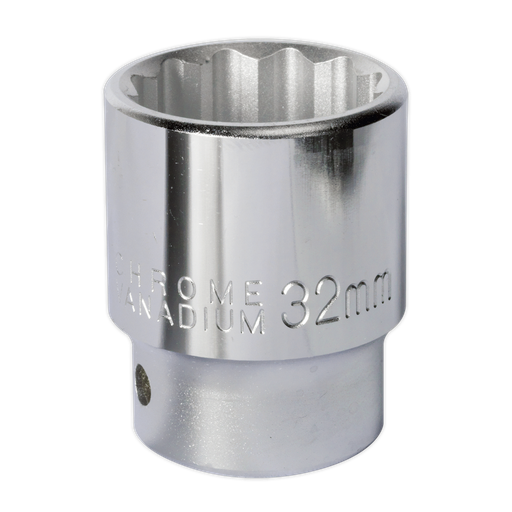 [S34/32] Sealey Premier Socket 3/4"Sq Drive 32mm