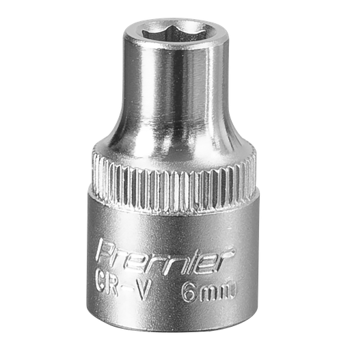 [S3806] Sealey Premier Socket 3/8"Sq Drive 6mm