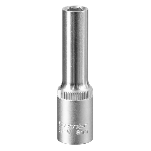 [S3808D] Sealey Premier Deep Socket 3/8"Sq Drive 8mm