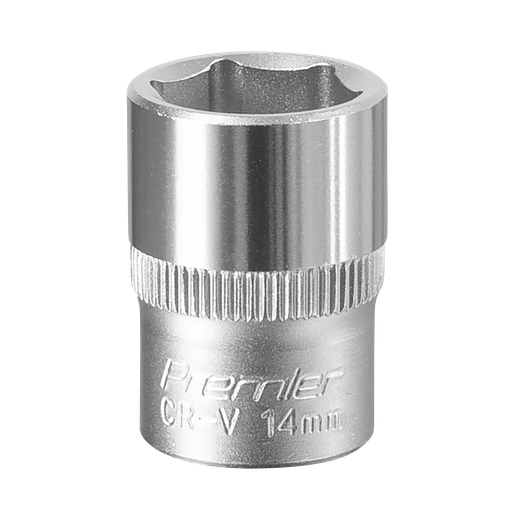 [S3814] Sealey Premier Socket 3/8"Sq Drive 14mm