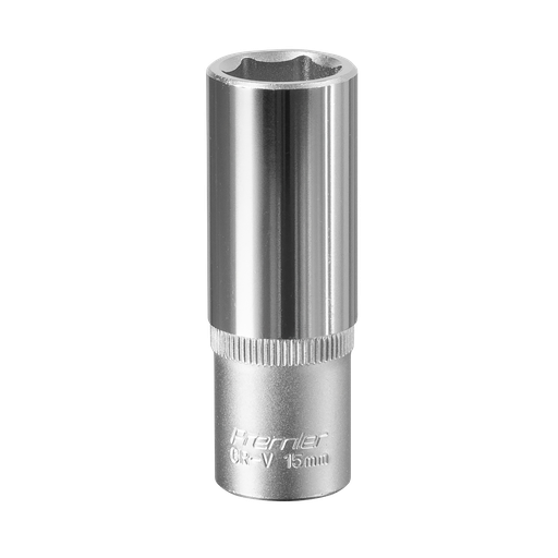 [S3815D] Sealey Premier Deep Socket 3/8"Sq Drive 15mm