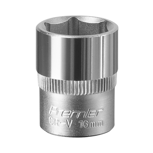 [S3816] Sealey Premier Socket 3/8"Sq Drive 16mm