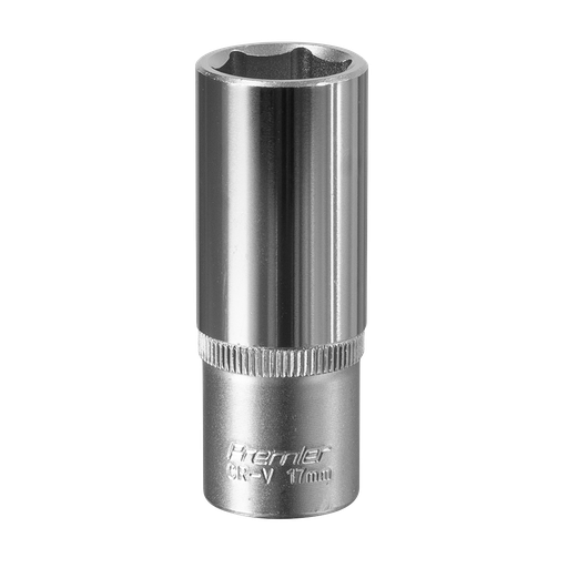 [S3817D] Sealey Premier Deep Socket 3/8"Sq Drive 17mm
