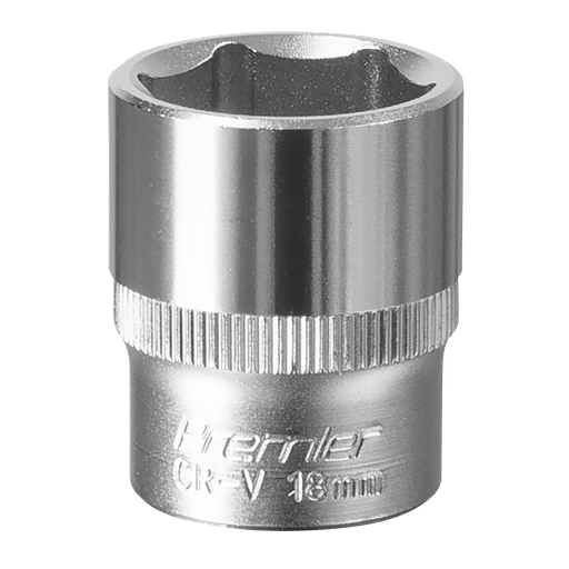 [S3818] Sealey Premier Socket 3/8"Sq Drive 18mm