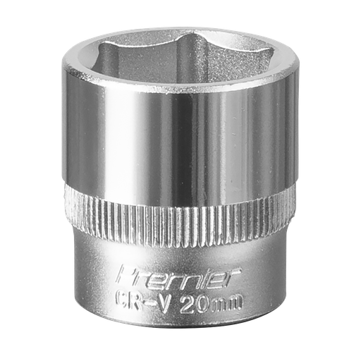 [S3820] Sealey Premier Socket 3/8"Sq Drive 20mm