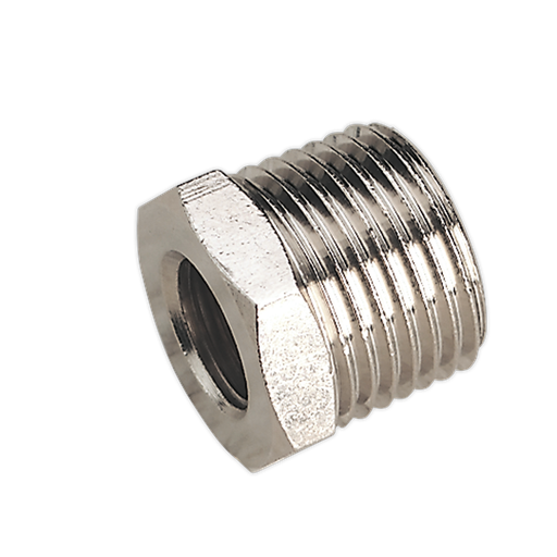 [SA1/1214F] Sealey Adaptor 1/2"BSPT Male to 1/4"BSP Female