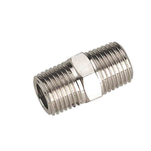 [SA1/1414] Sealey Double Male Union 1/4"BSPT to 1/4"BSPT