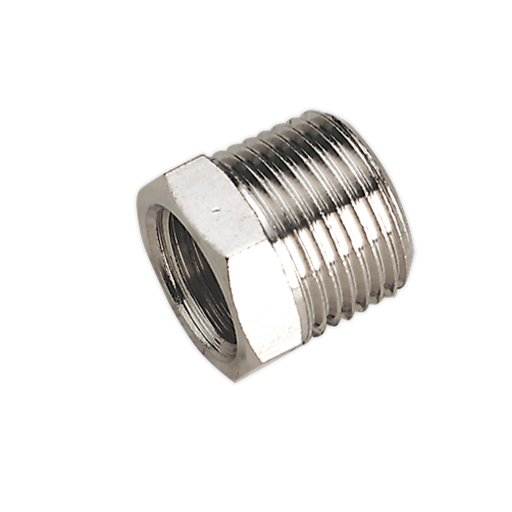 [SA1/3814F] Sealey Adaptor 3/8"BSPT Male to 1/4"BSP Female