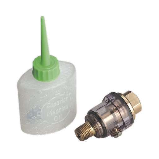 [SA111] Sealey 1/4"BSP Mini In-Line Air Tool Oiler with Filler