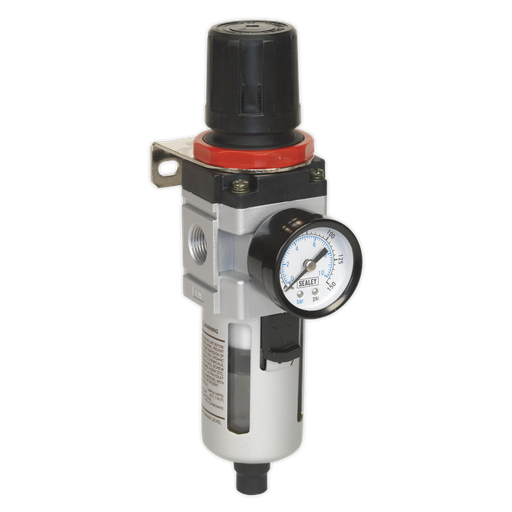 [SA2001/FR] Sealey Air Filter/Regulator with Gauge