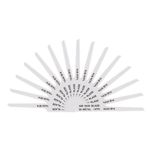 [SA34/B1415] Sealey 94.5mm HSS Air Saw Blade 14tpi - Pack of 15