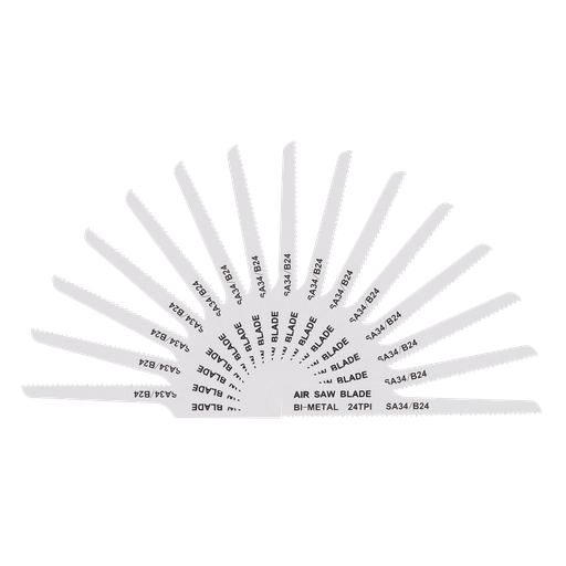 [SA34/B2415] 94.5mm HSS Air Saw Blade 24tpi - Pack of 15